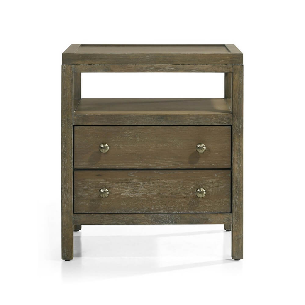 Winston 2-Drawer Wooden Nightstand
